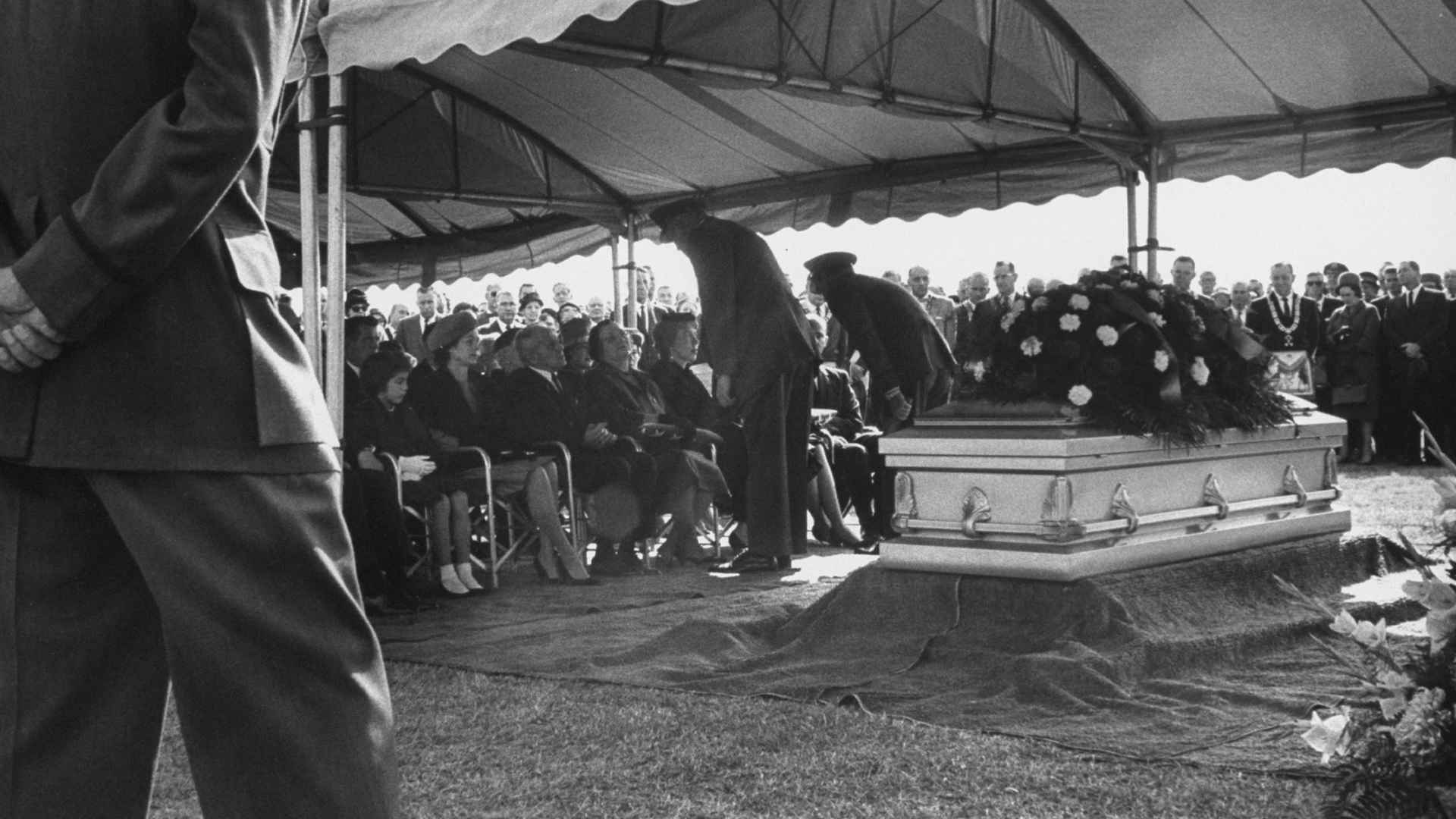Military funeral for Maj. Rudolf Anderson, pilot shot down over Cuba on reconnaissance mission. (Photo by Lynn Pelham/Getty Images)