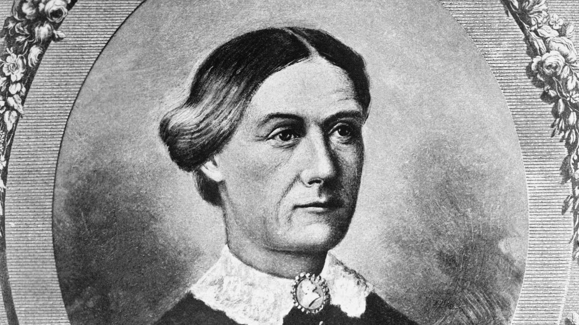 This is a portrait of Margaret Smith Taylor, the wife of the 12th President of the United States, Zachary Taylor.