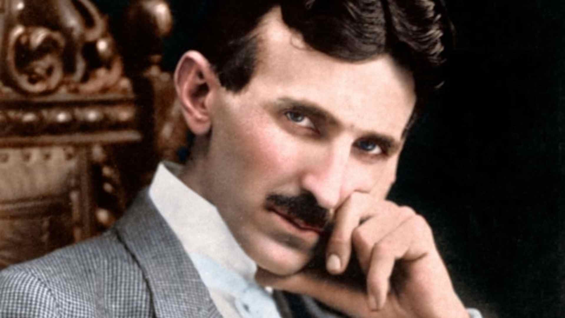 Colorized photo of Nikola Tesla. (Credit: Prometheus Entertainment)