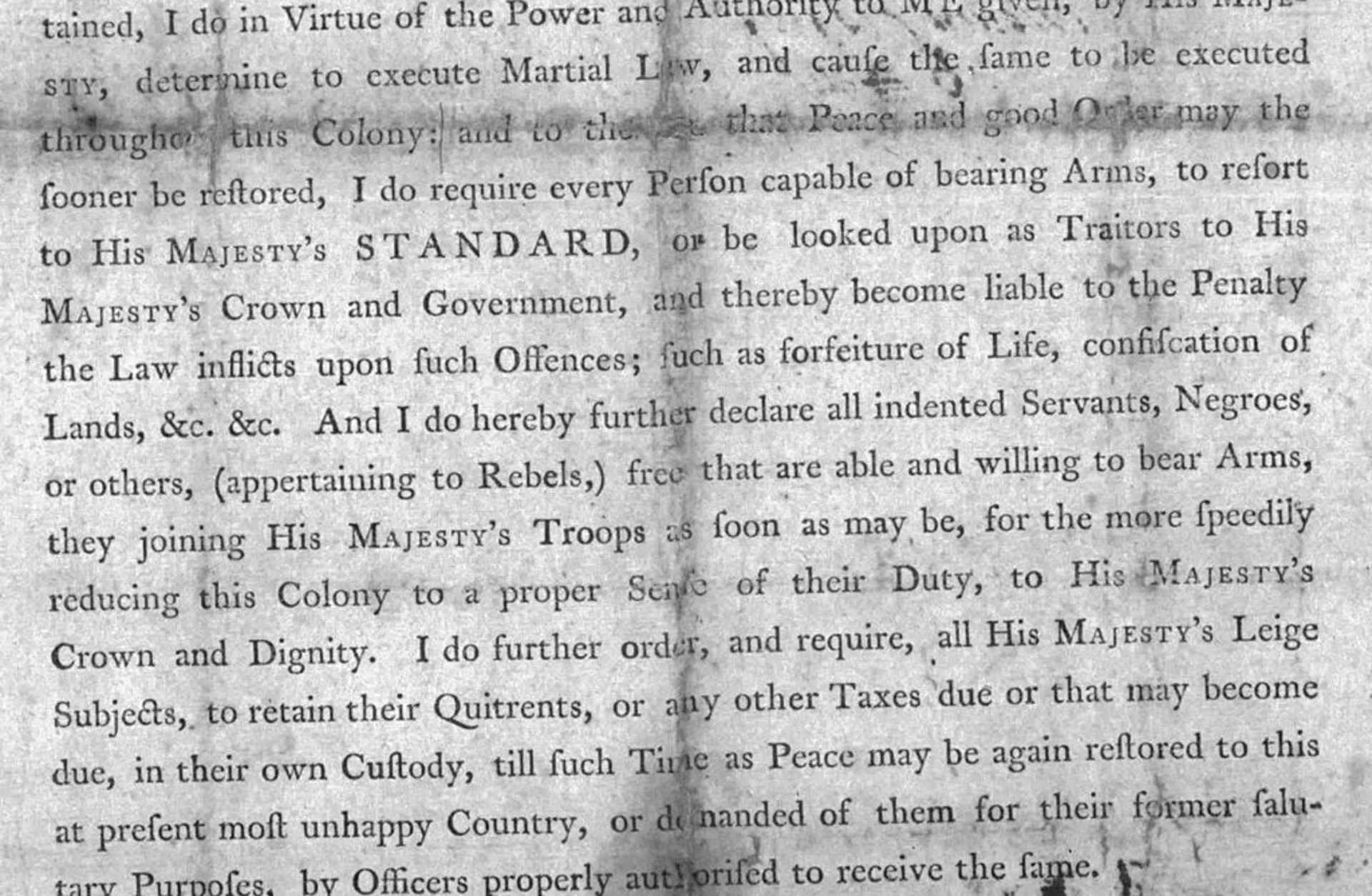 Dunmore’s Proclamation