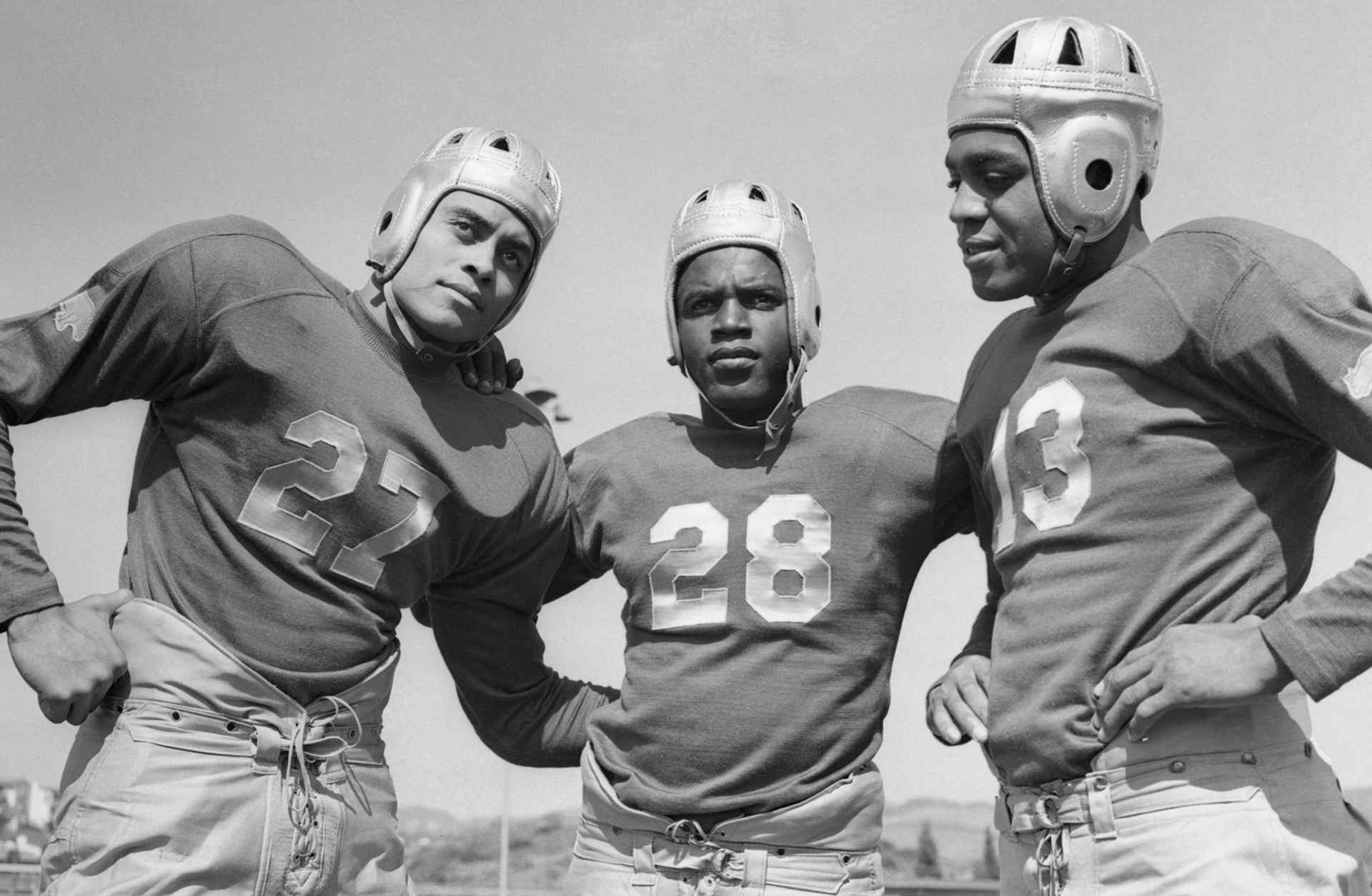 Woodrow Strode, Jackie Robinson and Kenny Washington