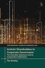 Activist Shareholders in Corporate Governance cover