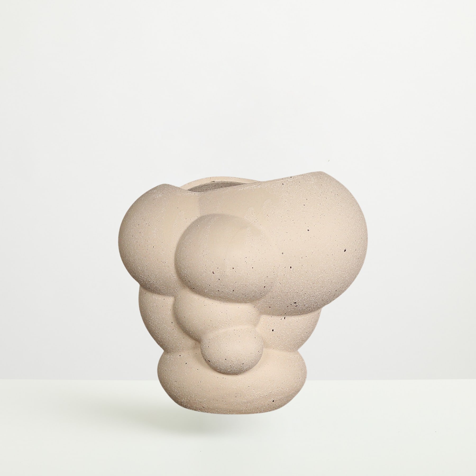 Keramikvase Bubble Sand Klein