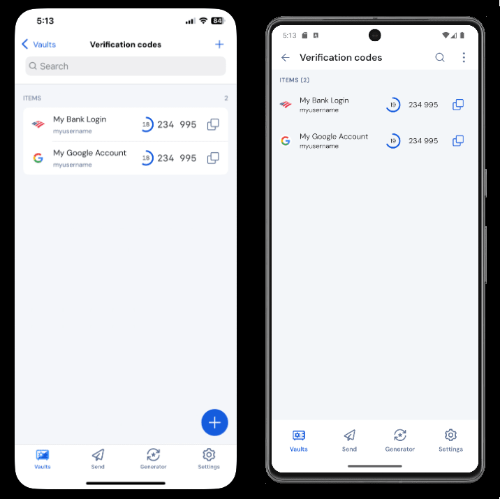 Scherm voor mobiele verificatiecode
