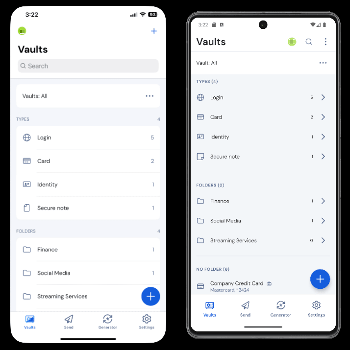 Bitwarden auf Android und iOS