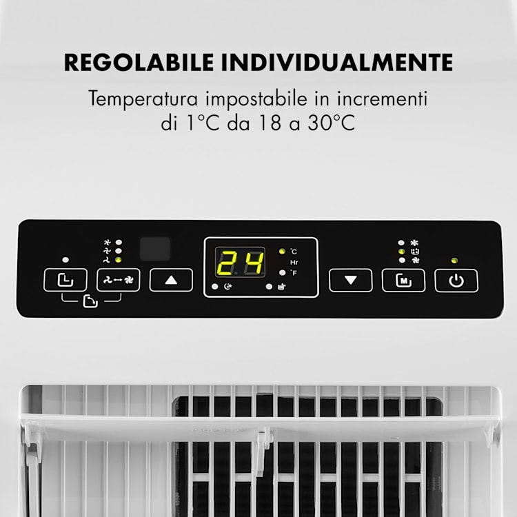 Metrobreeze Rom climatizzatore, 10.000 BTU/3,0 kW, CEE a+ Bianco