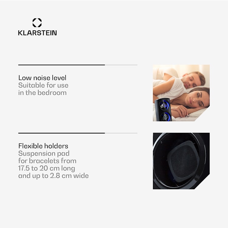 St. Gallen Premium, navijalec za uro, 2 uri, 4 načini, LED, črna barva Črna