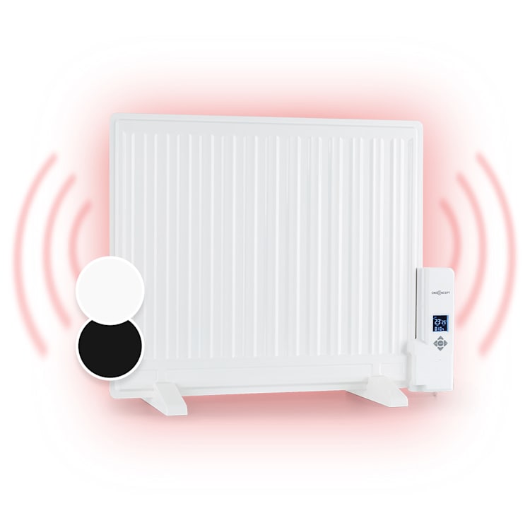 Wallander Radiatore a Olio 600W Display LED Timer Settimanale bianco 600 W | Bianco