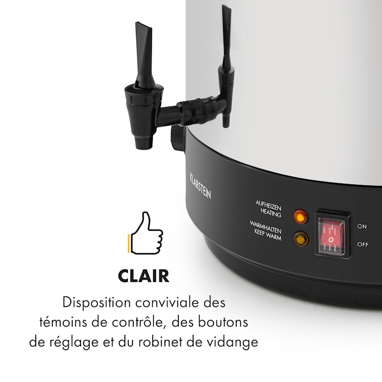 KonfiStar 40 Stérilisateur distributeur de boissons 40 L 110 °C 120min 40 L