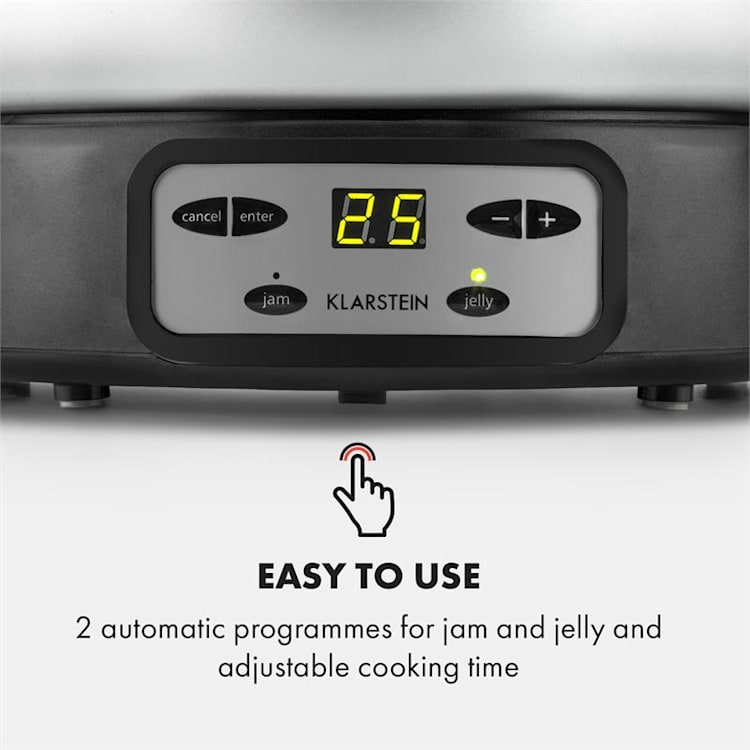 Jam Session, тенджера за мармалад и желе, 1000 W, 2 автоматични програми