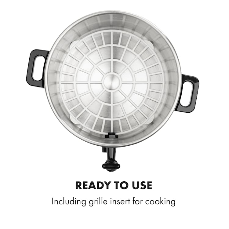 Biggie Eco Panela Elétrica & Dispensador de Bebida 1000W 30-100°C Torneira 9l Análogo | 9 Ltr | Aço Inoxidável