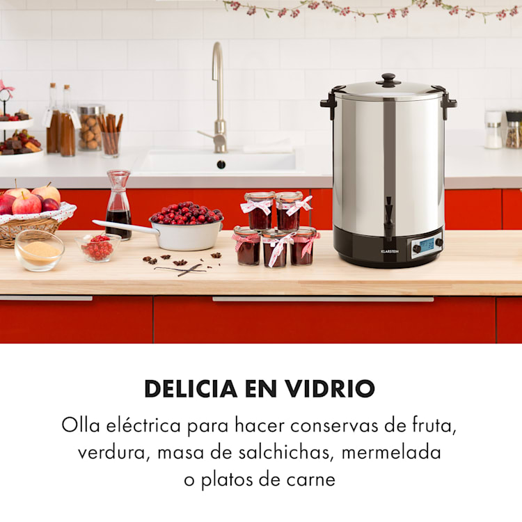 KonfiStar 50 Digital Olla pasteurizadora Dispensador de bebidas 50L 100°C 180min 50 L