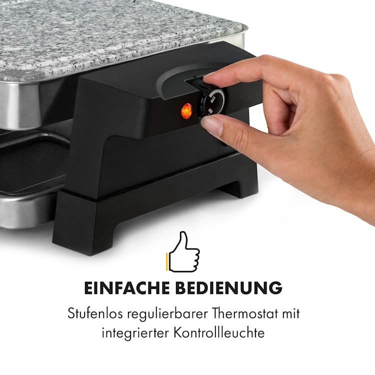 Sirloin Appareil à raclette pour 8 personnes 1500W aluminium & pierre