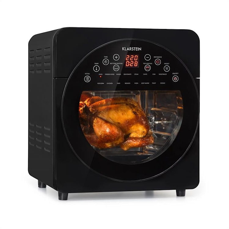 AeroVital, easy touch, friteza s vrućim zrakom, 1700W, 14l, 16 programa, crna Crna