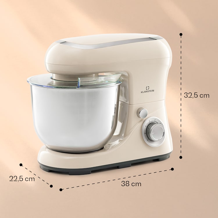 Bella Pico 2G, robot kuchenny, 1300 W, 1,7 KM, 6 poziomów, 5 l Vintage Krem