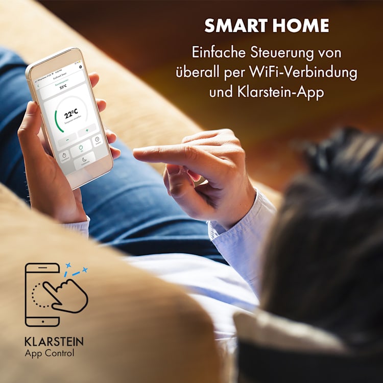 Kraftwerk Smart 10K - Climatizzatore 3 in 1, 10.000 BTU, controllo via app, telecomando 10.000 BTU | Antracite