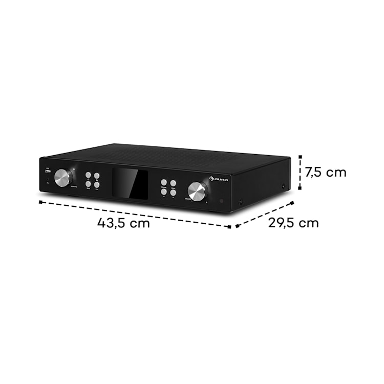 iTuner 320 ME, digitálny HiFi tuner, Spotify Connect, BT, ovládanie cez aplikáciu, čierny
