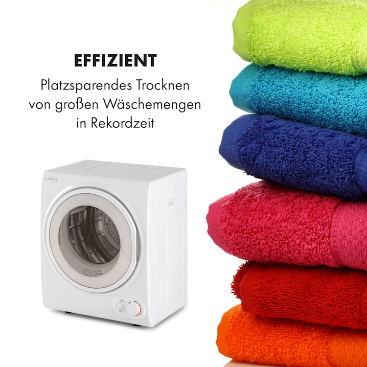 Jet Set 2500 Wäschetrockner Ablufttrockner 850W EEK C 2,5kg 50cm Weiß