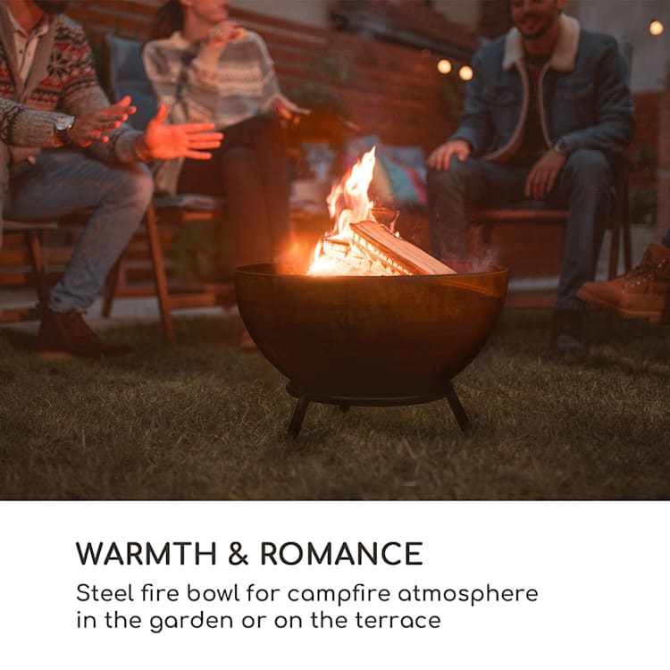 Fireball Rust, Fire Bowl, 60 cm Ø, Tiltable, Rust Finish, Rust Rust