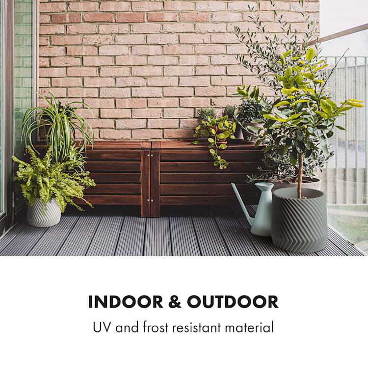 Heusden handmade flower pot made of plant-friendly polystone.