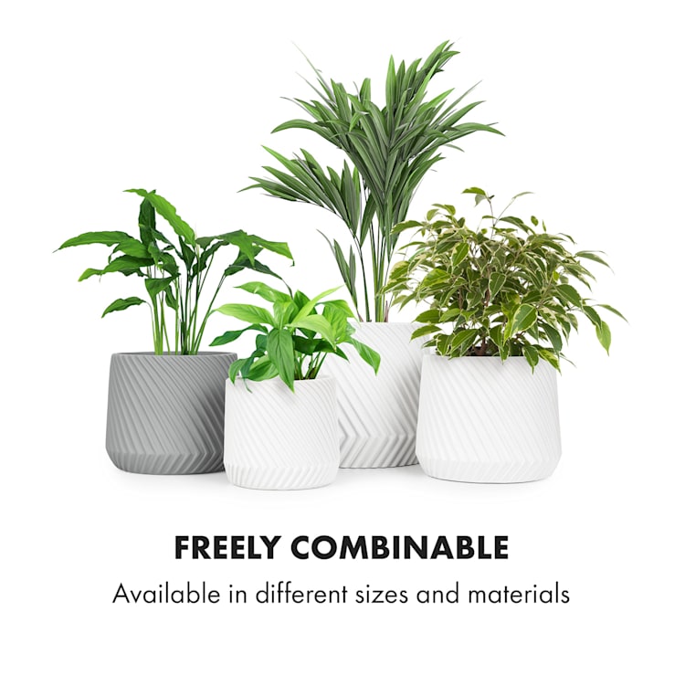 Heusden handmade flower pot made of plant-friendly polystone.