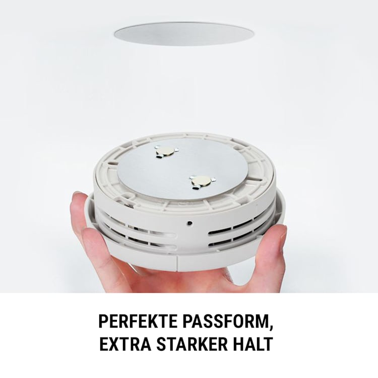 Magnetic Mount Supporto magnetico per rilevatori di fumo a partire da 7 cm Ø, autoadesivo set da 1