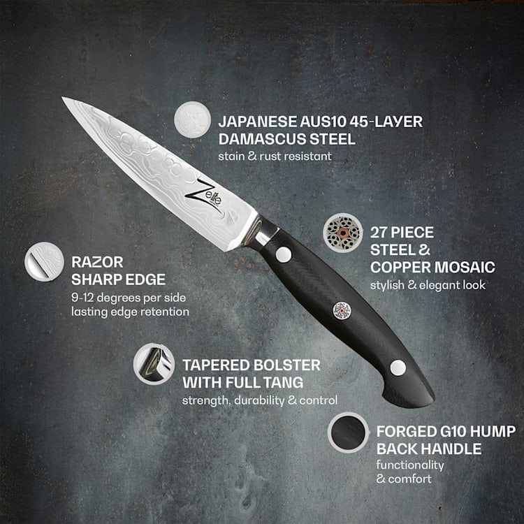 Executive-Plus Serie - Coltello per pelare da 4,25", 61 HRC, acciaio inox Paring knife