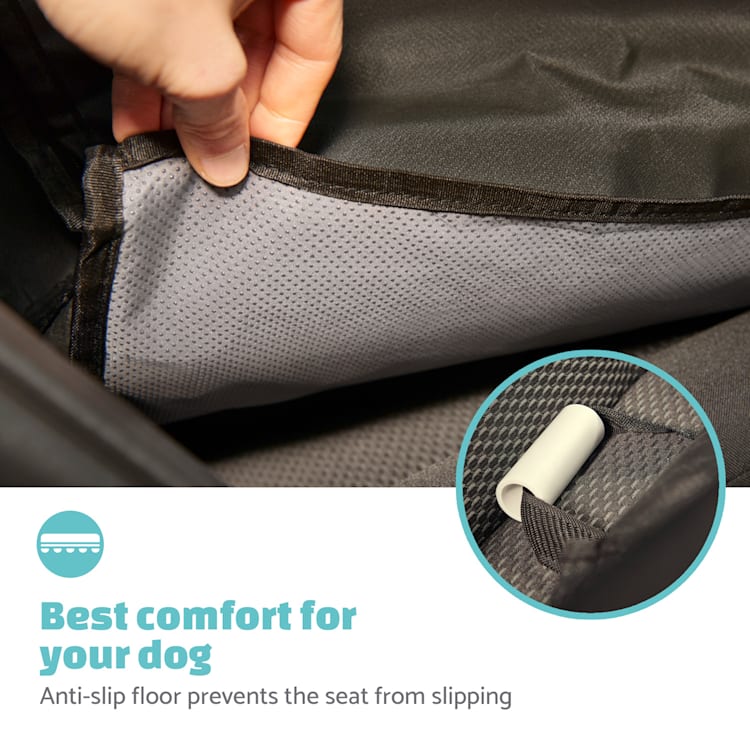 Rocky Dog Car Seat Polyester Seat Belt Foldable Flexible Back seat installation | Black