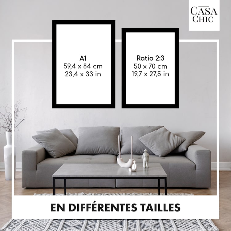 Kenton cadre photo rectangulaire 70 x 50 cm passe-partout plexiglas Pin