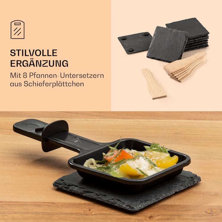 Raclette All-U-Can-Grill Griglia raclette con accessori 4-in-1 per 8 persone