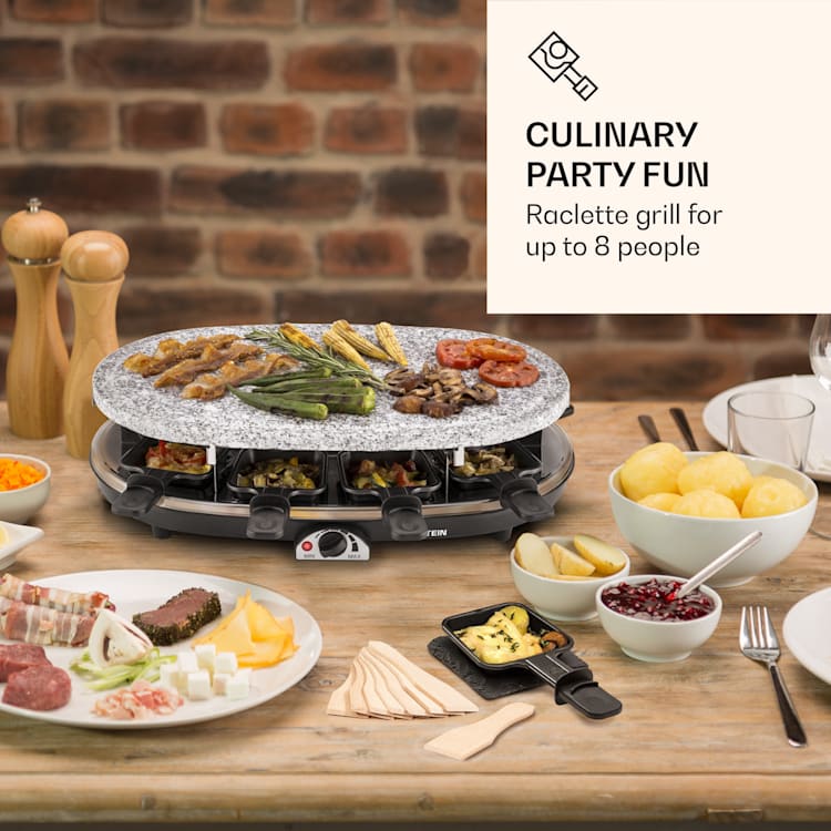 All-U-Can-Grill -raclette raclette-grilli lisävarusteineen 4-in-1 8 hengelle