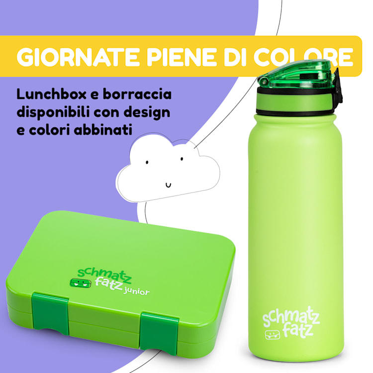 Wakaba - Borraccia termica da 550 ml, acciaio inox, Tritan senza BPA 550 ml | Verde