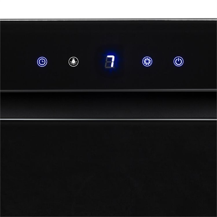 HEKTOR Cooker Extractor Hood Black 52 cm | Accessory active coal filter | Black