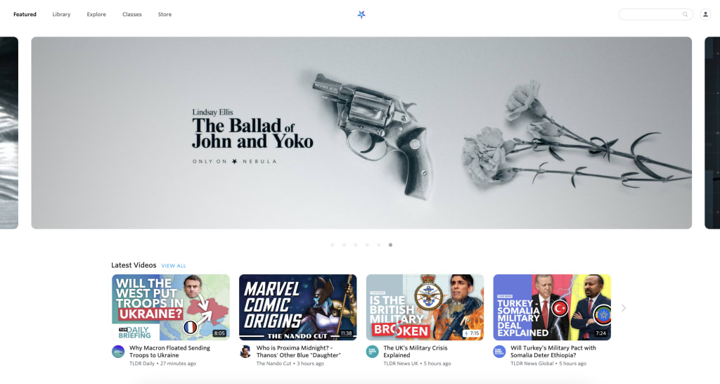 YouTube alternative Nebula