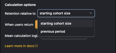 Retention reference toggle