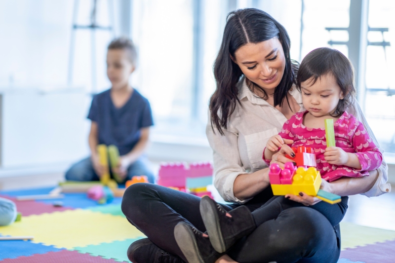 Familie sportschool kinderopvang voor ouders aanbieden