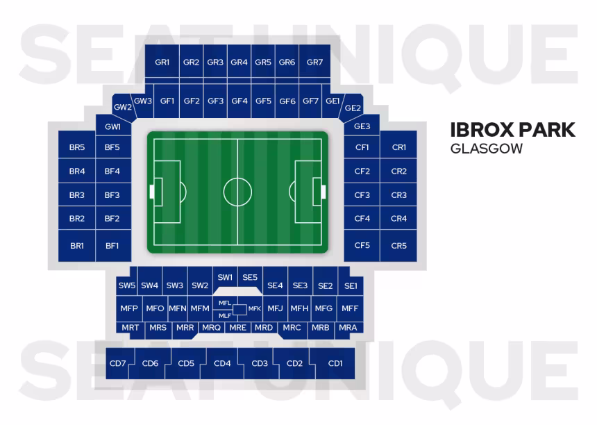 Rangers FC Seat Map