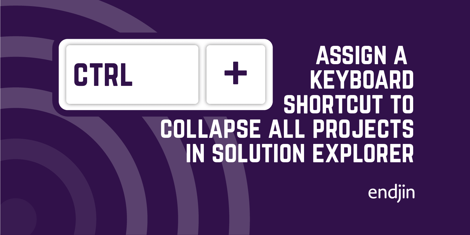 Assign a keyboard shortcut to collapse all projects in Solution Explorer