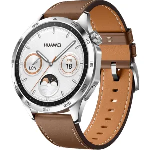 Huawei Watch GT4 Smartwatch, Stainless Steel Case, 46mm