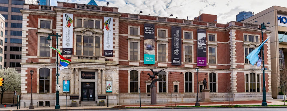 The Academy of Natural Sciences at Drexel University in downtown Philadelphia, Pennsylvania.