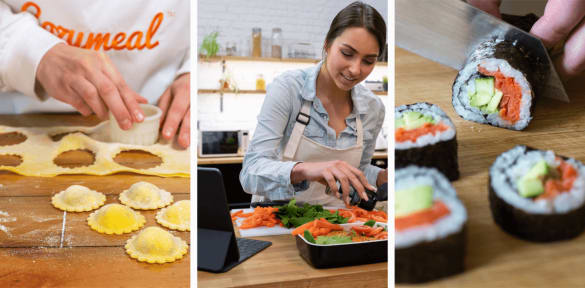 See our selection of online cooking classes