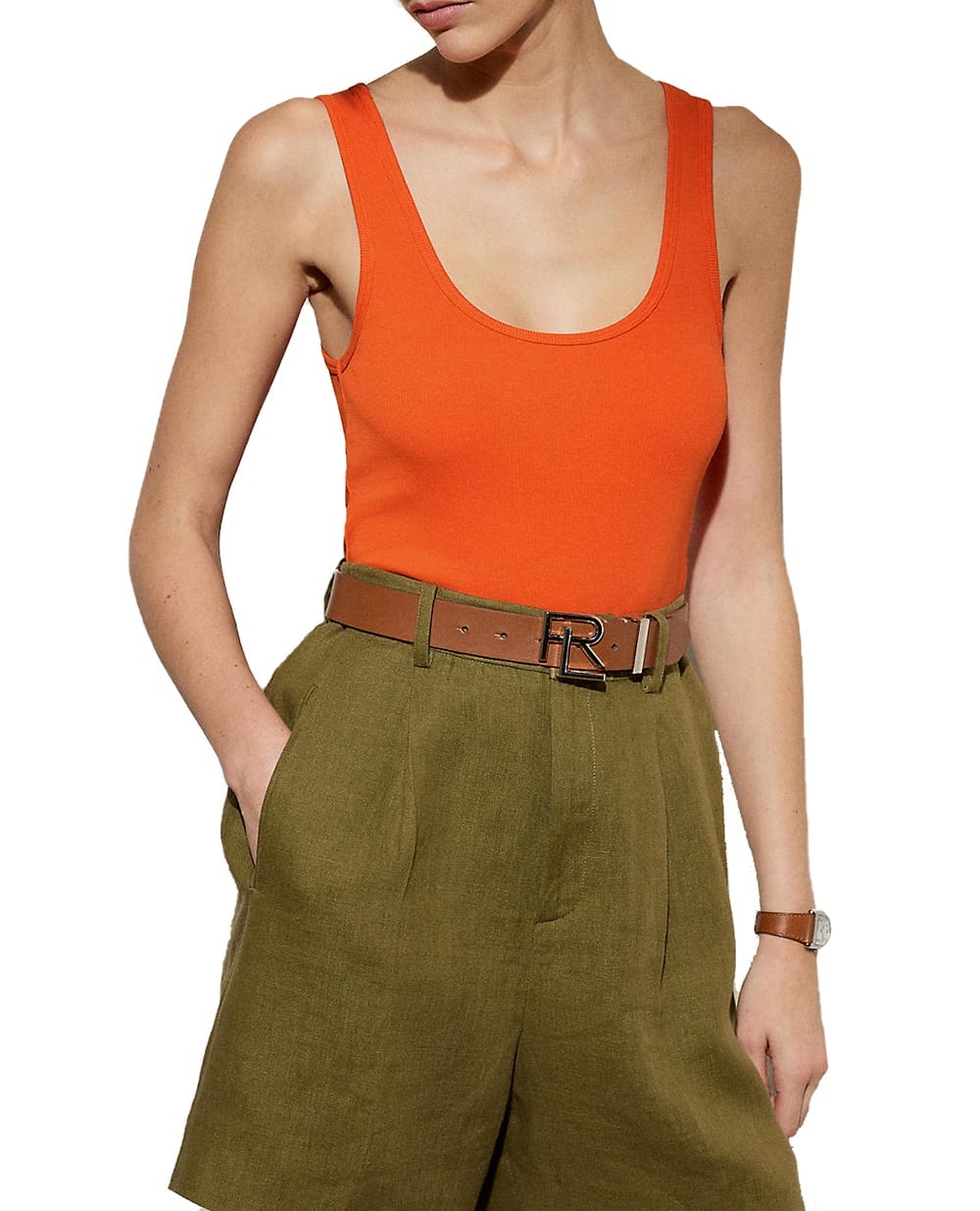 Майка Ralph Lauren Collection 290965861002, помаранчевий колір • Купити в інтернет-магазині Kameron