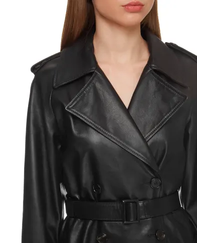 Dolce&Gabbana Шкіряний тренч - Артикул: F0A15L-HULJ7