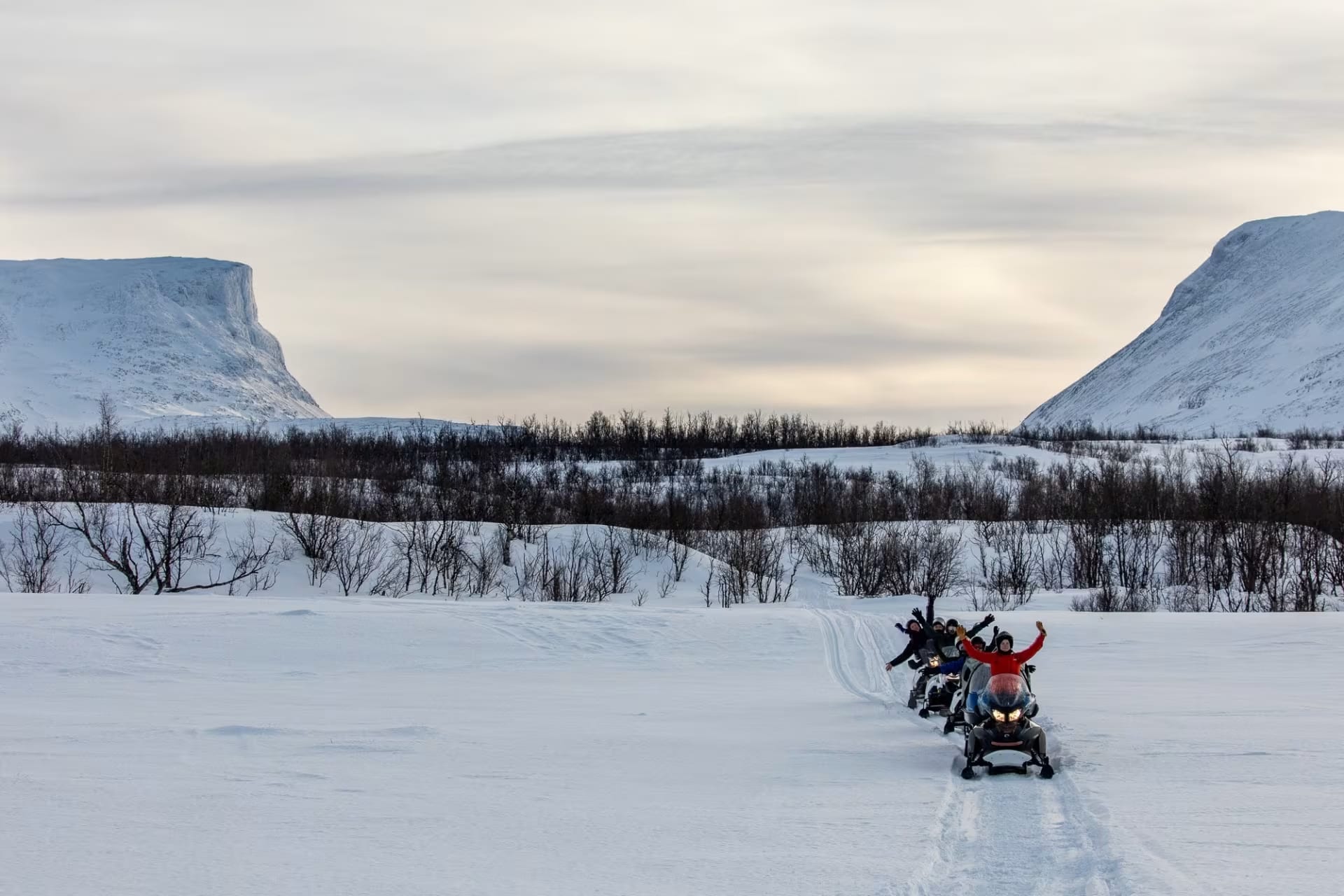 Moto de nieve en Abisko