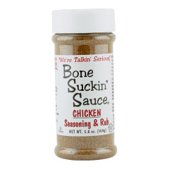 BONE SUCKIN' SAUCE CHICKEN SEASONING AND RUB 5.8 OZ SHAKER JAR *FL DC ONLY*