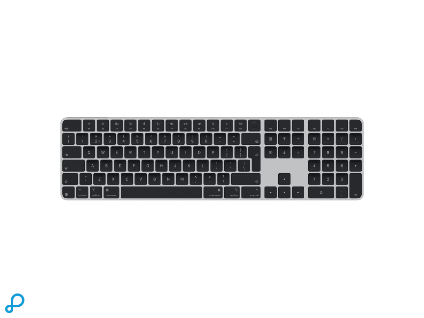 Magic Keyboard met Touch ID en Numeric Keypad DE voor Mac modellen met Apple silicon - Duits (Qwertz) - Zwart