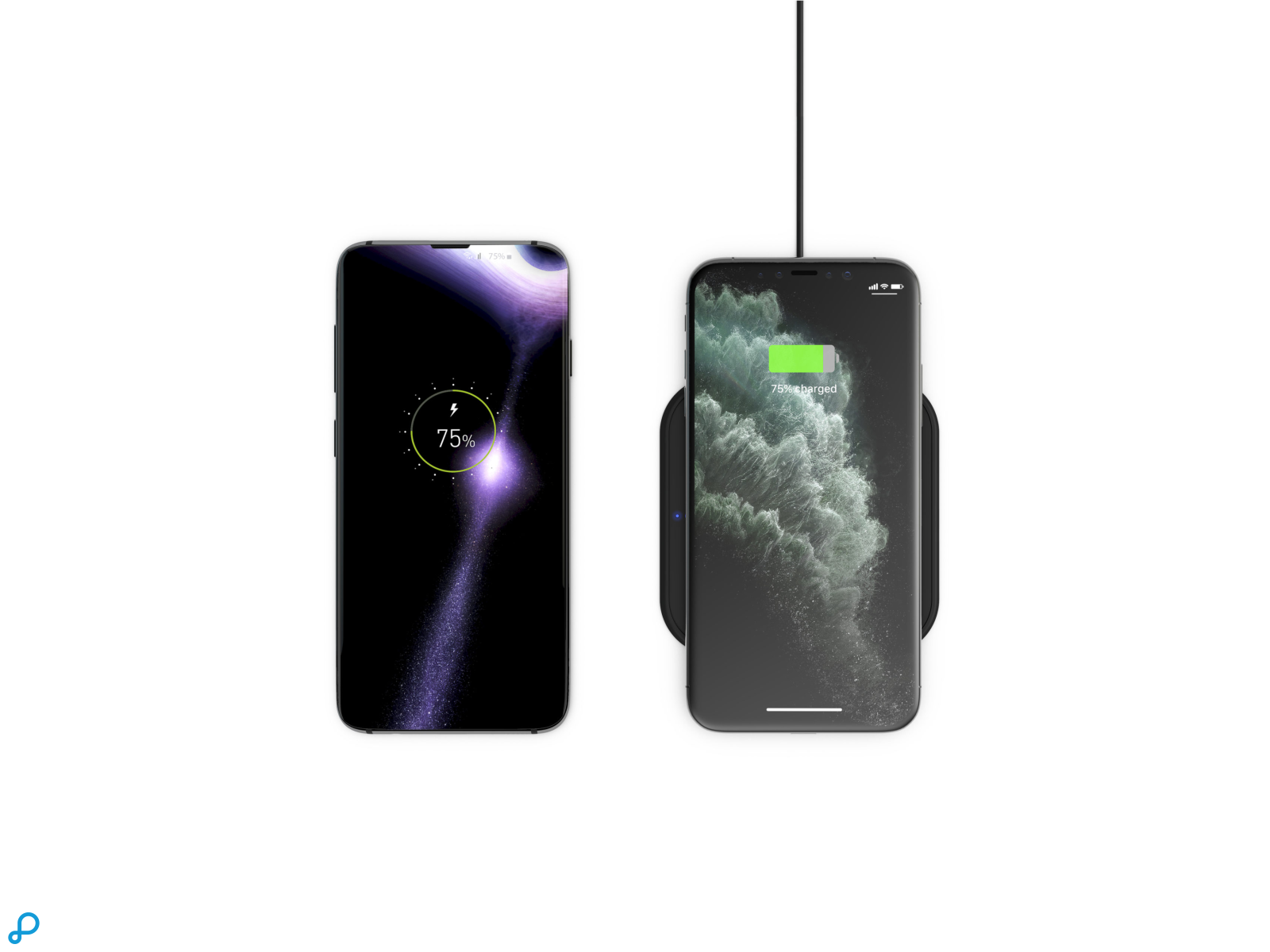 Zens Ultradun Ontwerp (5mm), inclusief 2x Power Adapter -5