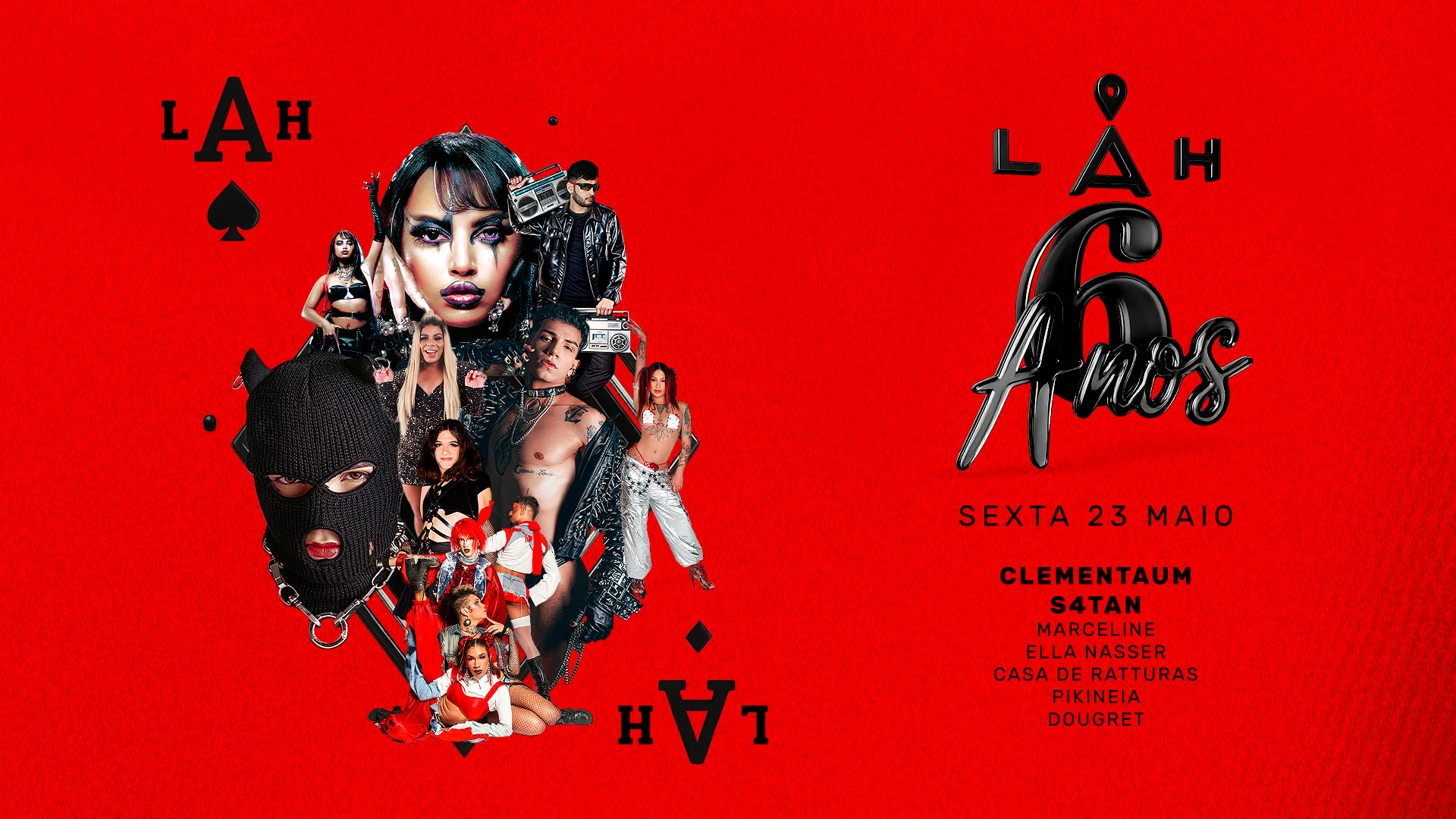 23/5 - Sexta 6 Anos Lah Com Clementaum, S4tan E Muito Mais