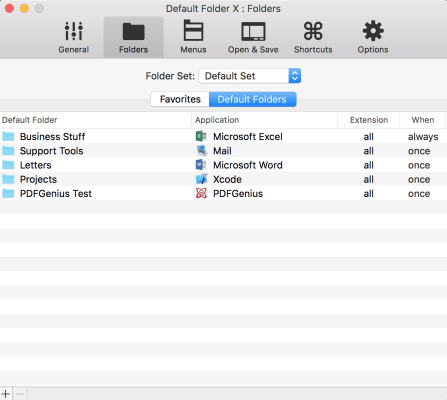 Default Folder X Screenshot 1