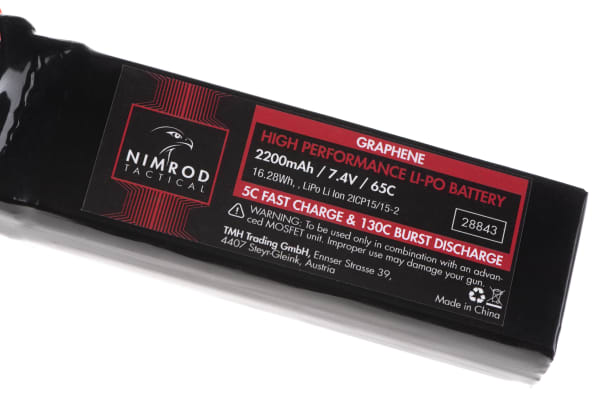 Nimrod Lipo 7.4V 2200mAh 65C Graphene Large Type T-Plug